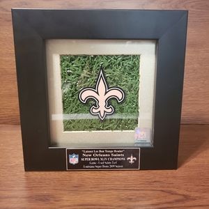 New Orleans Saints memorabilia game used turf